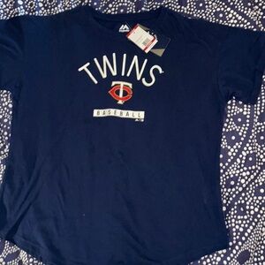 Majestic MLB Minnesota Twins Baseball Women's Shirt